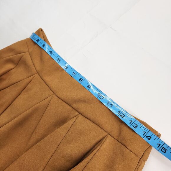 Jill Stuart Skirt Women's Size 2 Pleated Mini Skirt Golden Yellow Designer Chic - Picture 9 of 11